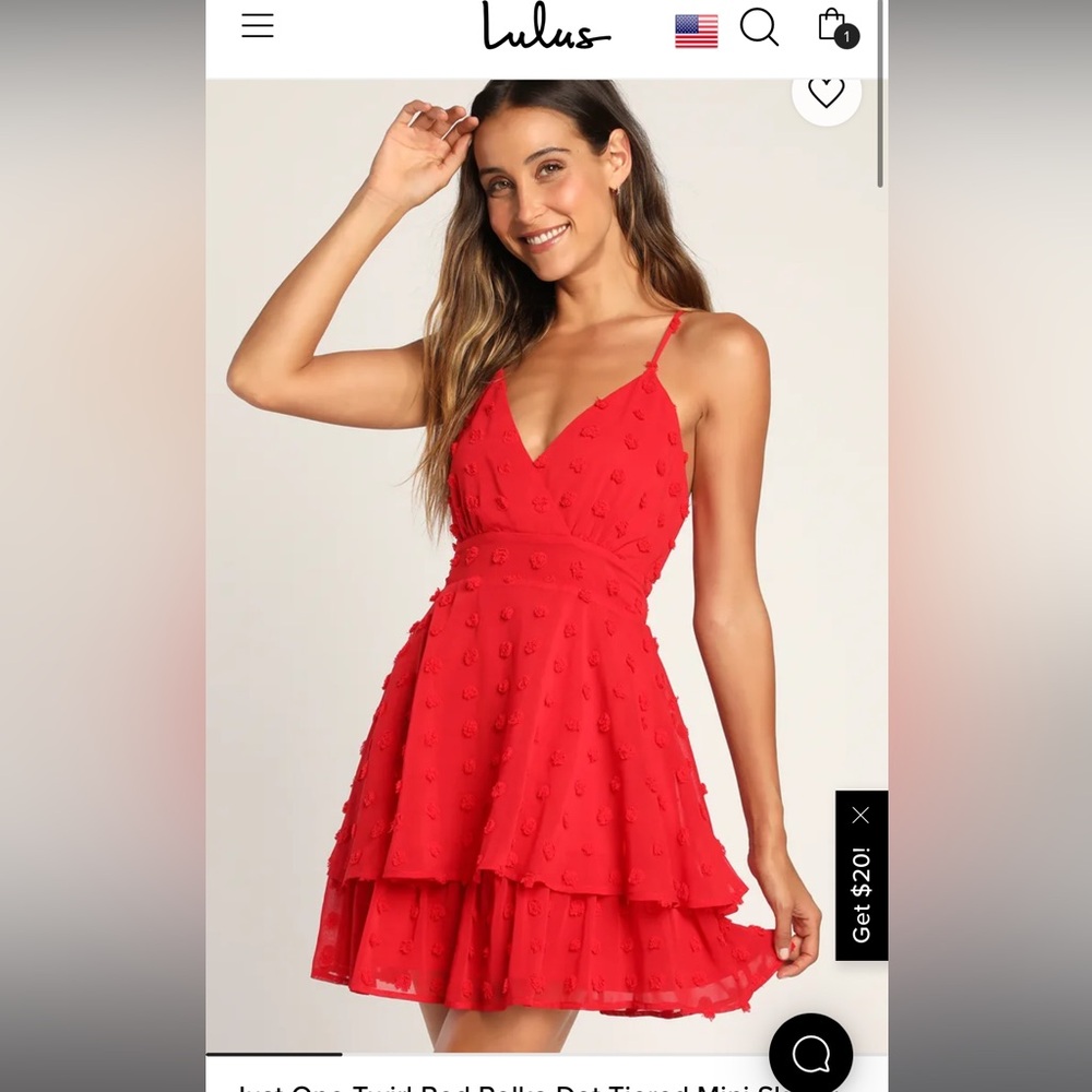 *SOLD* Red mini dress / Lulus